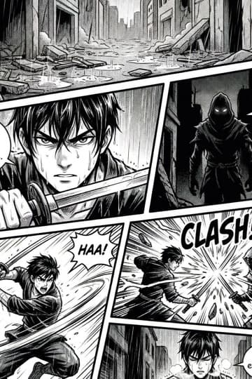 Manga art style sample: Shonen · shoujo