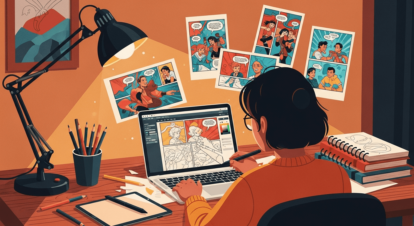 How to Create a Webcomic with AI (No Drawing Skills Needed)