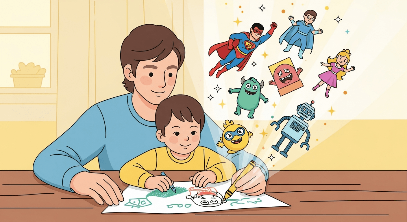 How to Turn Your Kids' Stories into Comic Books with AI