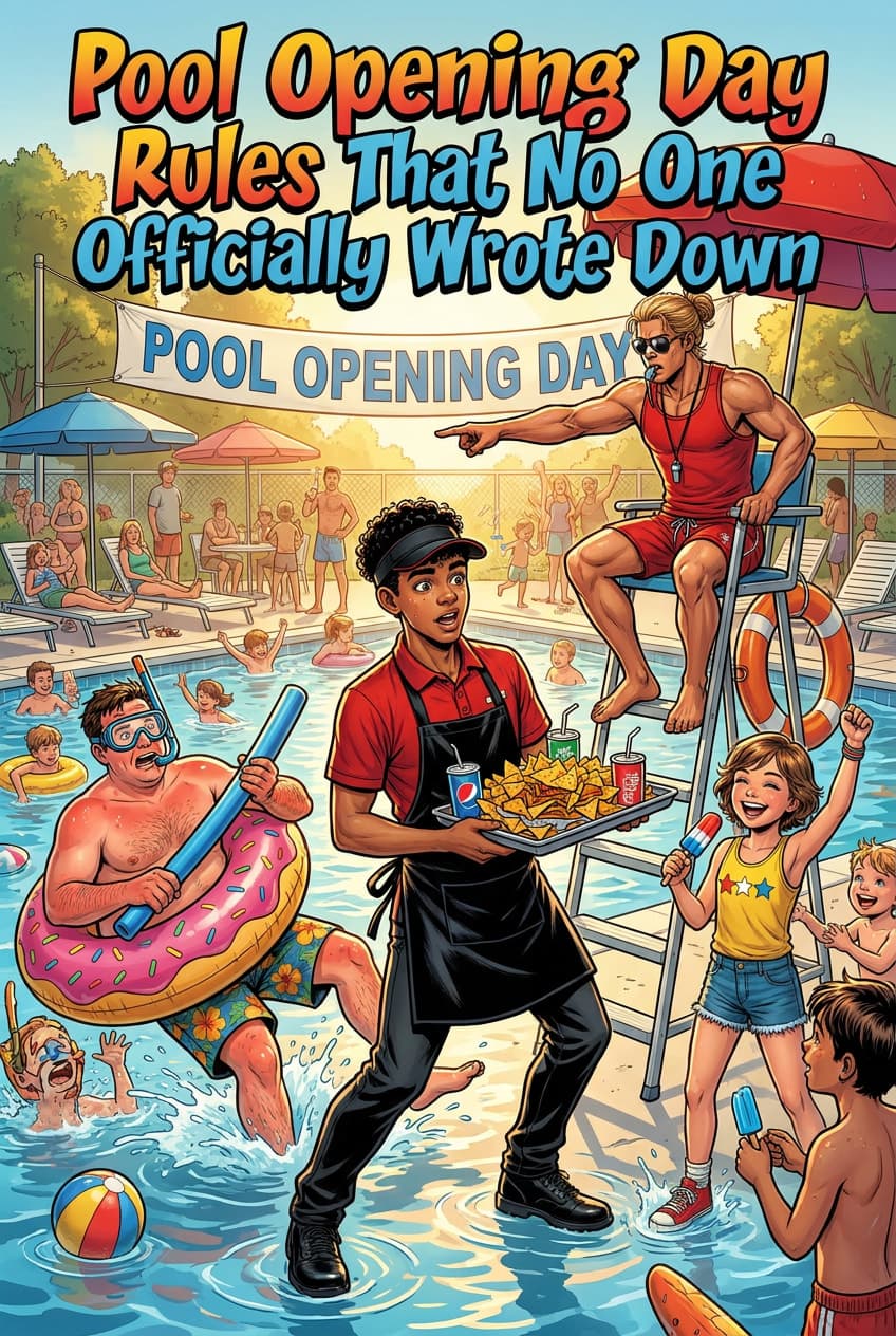 Cover of Pool Opening Day Rules That No One Officially Wrote Down - Pool Opening Day Rules That No One Officially Wrote Down