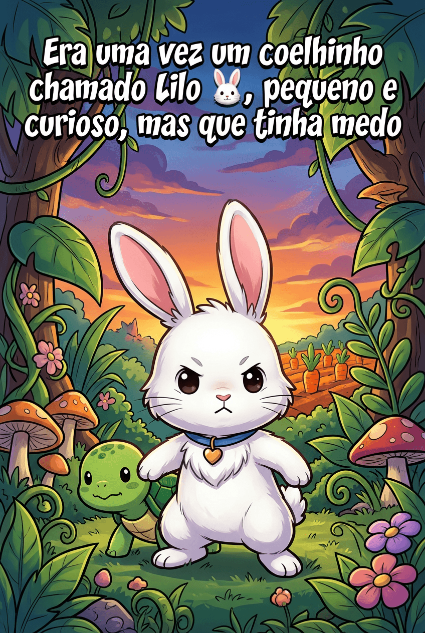 Cover of Era uma vez um coelhinho chamado Lilo 🐰, pequeno e curioso, mas que tinha medo - Era uma vez um coelhinho chamado Lilo 🐰, pequeno e curioso, mas que tinha medo