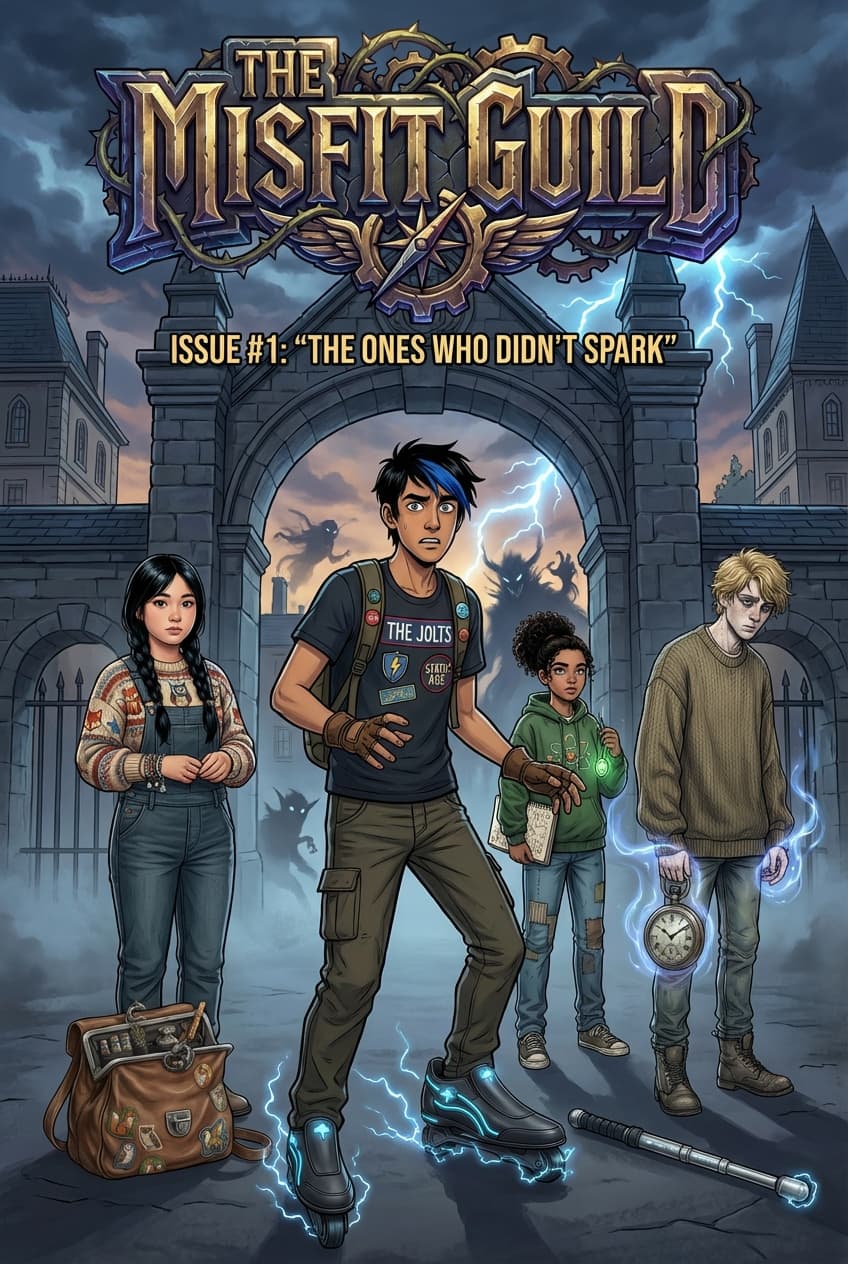 Cover of “The Ones Who Didn’t Spark” - The Misfit Guild